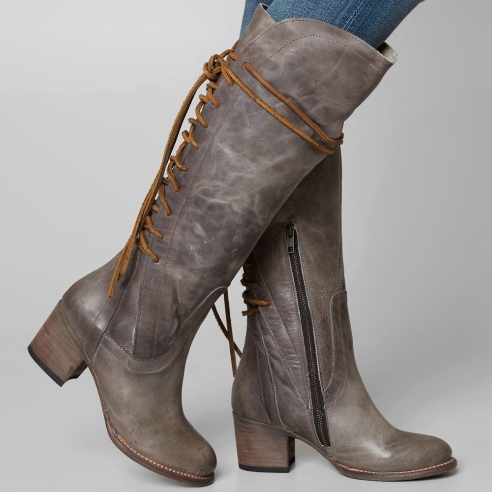 FREEBIRD leather back lace-up boots